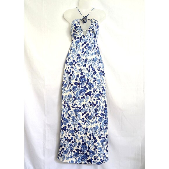 Fashion Nova Field of Dreams Satin Maxi Dress Size S NWT Romantic Coquette - Picture 2 of 12